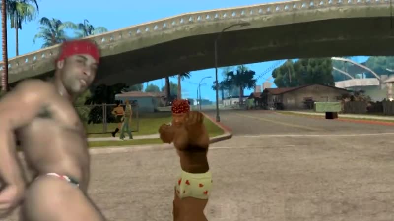 Рикардо милос залетел к cj на грув стрит и начал дико