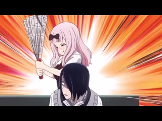 Chika hits ishigami like a jotaro kujo