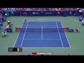 Nadal vs coric forehand hot shot