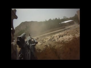 Firefight on helmet cam in afghanistan