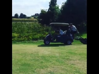 Bit of fun on the golf course with ashley wallbridge