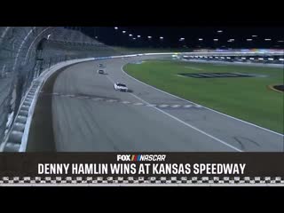 Danny hamlin win at kansas speedway mp4