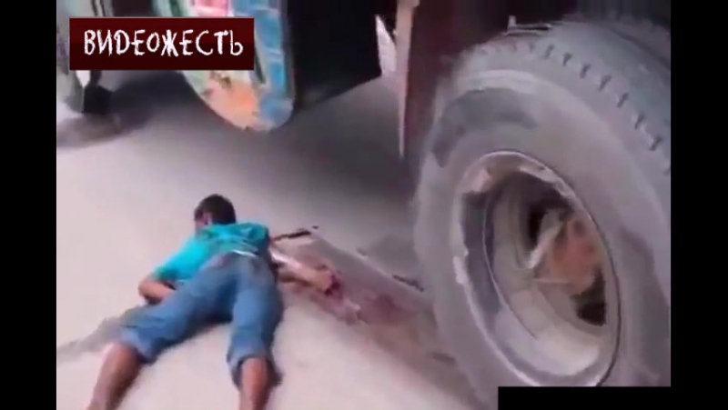 Хрустик на дороге © видеожесть