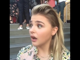 Talking summer fashion and fitness with the lovely chloe grace moretz at the #coachxhighline party!