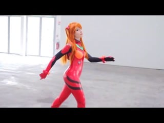 Neon genesis evangelion asuka langley plugsuit cosplay [nikita]