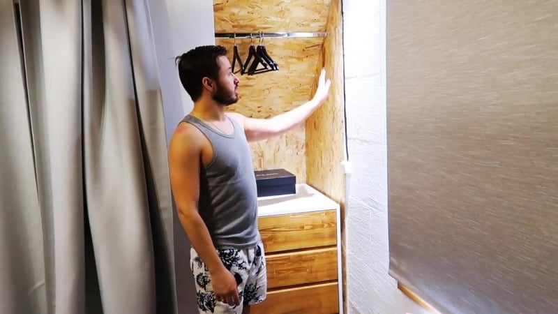 Скрытый шкаф своими руками как сделать шкаф встроенный в стену шкаф комод