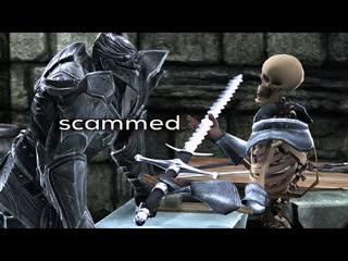 When the game blacksmith improves your gear