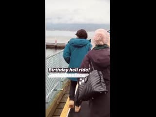 Video eliza about to go on a birthday helicopter ride via ninadefilla ig story the100