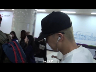 [fancam] 151010 wooyoung @ gimpo airport back from japan