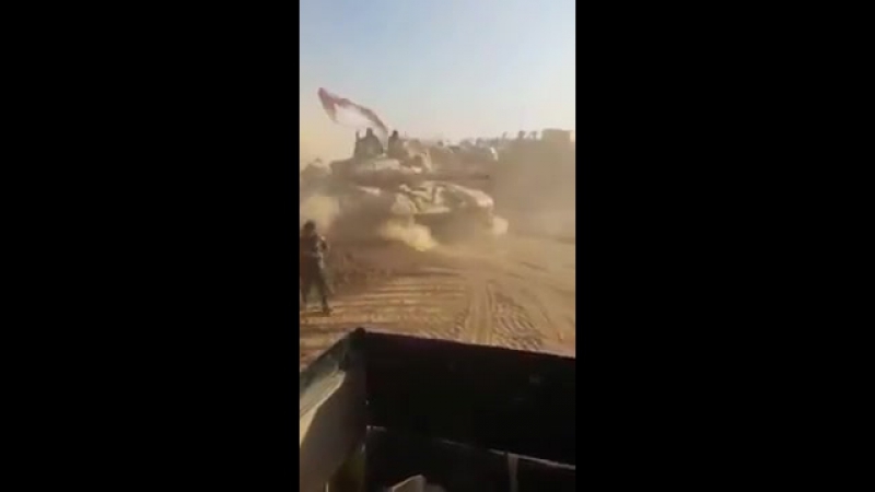 Создание позиций иракской армией близ города аль каим в провинции анбар