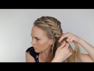 Прическа by missy sue waterfall and fishtail french braids