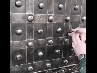 Antique safe made in france around 1780 1810 with three keys and a combination of ordere