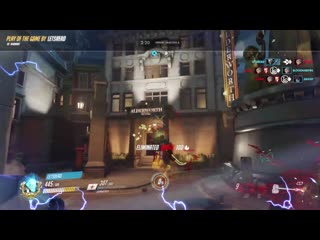 Cracked out reinhardt saves the day! (she’s lucky i stepped on a junk trap lol)