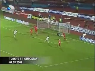 Wc 2006 qualify turkey 1 1 georgia (goal fatih tekke)