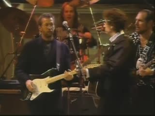 Bob dylan, roger mcguinn, tom petty, neil young, eric clapton, george harrison my back pages
