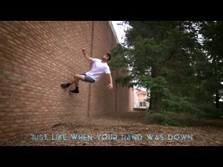 Learn parkour wallflip easy by turning a 360 into a 2 step wall flip