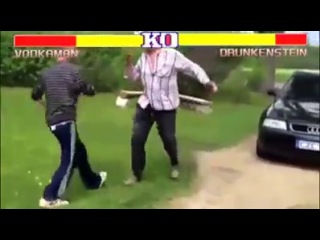 Street fighter ii versão bebados russos!