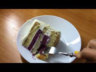 Кусочек черничного тортика