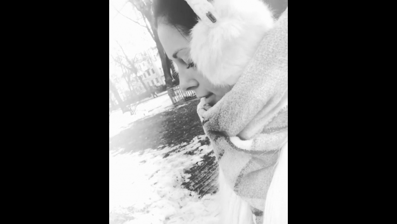 Всем прекрасного дня☕😌 одевайтесь теплее😉 #зимапришла #нюша #nyusha #моямосква