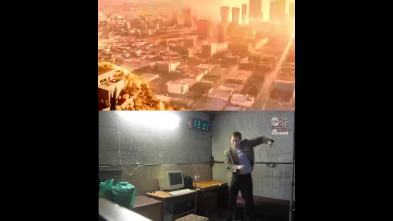 Когда успел в бомбоубежище