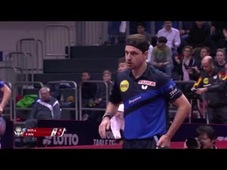 Timo boll vs fan zhendong | 2020 ittf german open highlights (1/8)