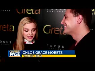 Celebrity page correspondent @arthurkade caught up with @chloegmoretz and director neiljordan at the nyc premiere of @gretafilm