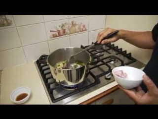 Bamboo and yanang soup (keng no mai) lao cuisine