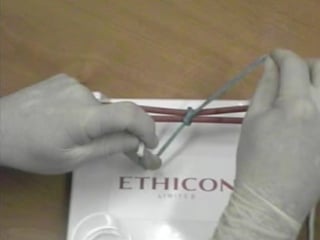 One handed surgical knot