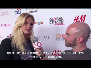 Erin heatherton backstage with matt santoro at global citizen festival 2015