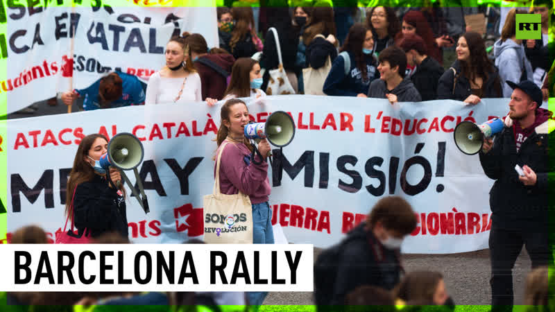 Barcelona rallies to defend catalan language