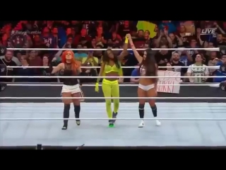 Wwe royal rumble nikki bella,becky lynch & naomi vs alexa bliss,micki james & natalya