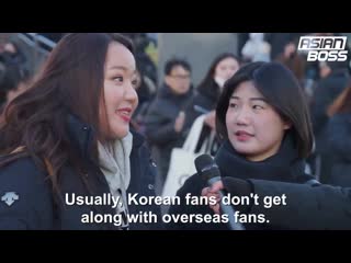 Usually korean fans don’t get along with overseas fans, but bts fans really get along