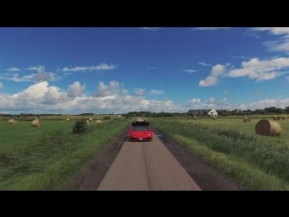 Lamborghini huracán spyder at the island of sylt