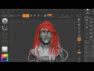 Sculpting in zbrush timelapse