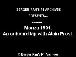 F1 1991 alain prost lap onboard monza