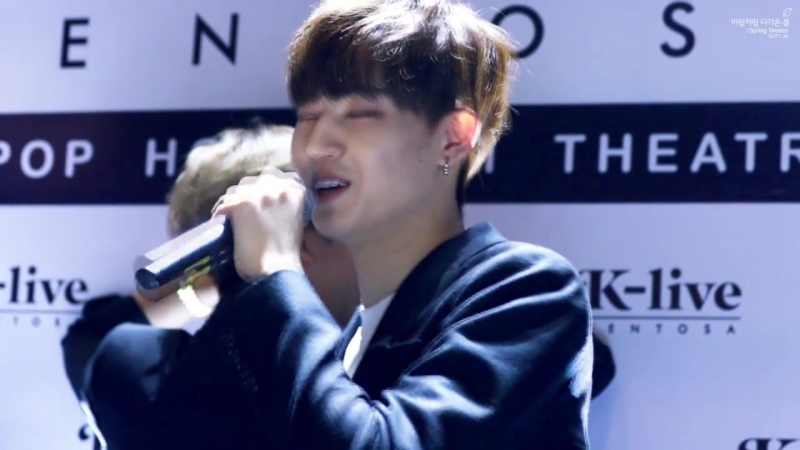 [фанкам] 160223 jb i'm in love @ k live in sentosa