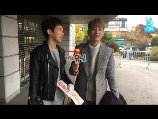 [v live] 171105 100% rockhyun & hyukjin @ live on the way to work! (cut)
