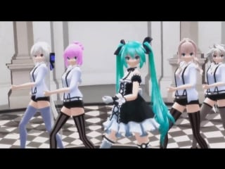 [mmd] little apple miku luka seeu haku ia