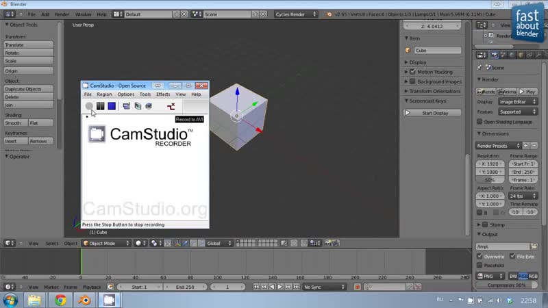 [fastaboutblender] #1 видеоурок удобно настраиваем blender