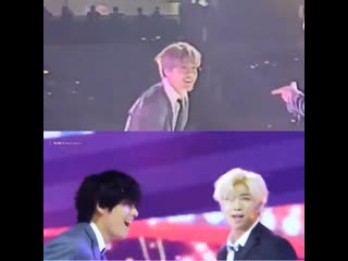 Both angles of this adorable boy with luv moment asdfghjkl look at vmin’s smiles | vminfeed