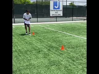 Working on overloading deceleration with @panthers wide receiver @chosen1ra the raptor is pulling him forward, thereby increas