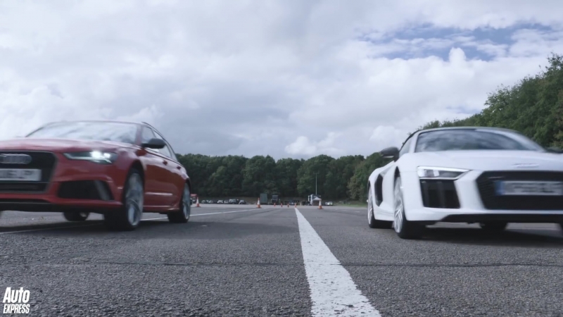 Audi porn video – Audi r8 spyder vs rs6 avant