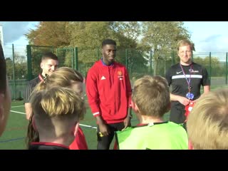 Axel recently visited his old high school in rochdale