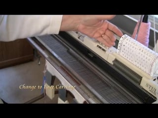 Lattice lace on silver reed knitting machine by diana sullivan