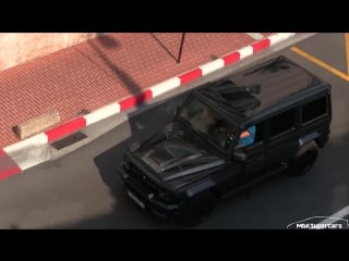 700hp brabus b70 mercedes g63 amg in monaco epic sound!