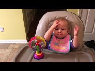 Hazel tries broccoli