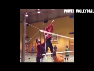 Volleyball 6 person block ! funny volleyball videos (hd)