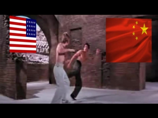 Bruce lee x chuk norris who is most powerful, usa or china? (bruce lee x chuk norris quem é mais poderoso, usa or china)