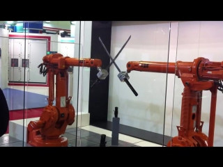 Abb robots katana fight