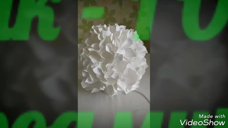 Светильник гортензия из фоамирана